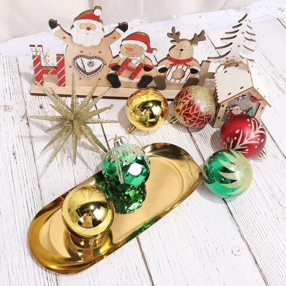Brand New Set of 30 Red, Green & Gold Christmas Ball Ornaments Decorations